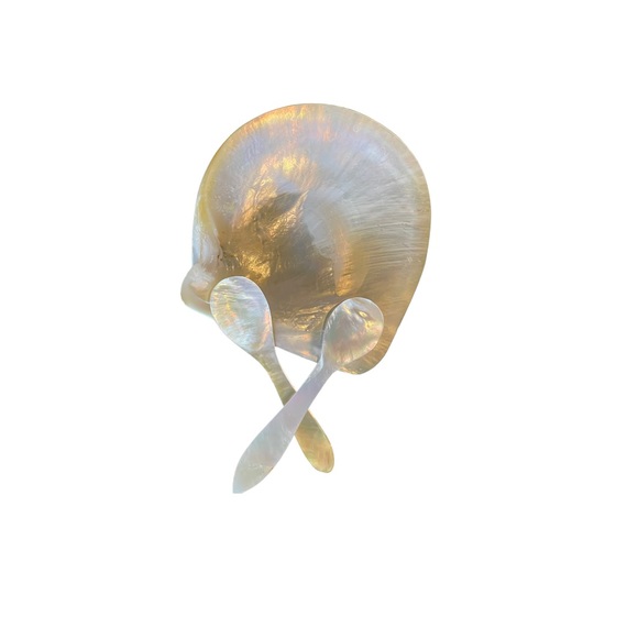 🎁 Handmade Mother Of Pearl Caviar Serving Set - Picture 8 of 10